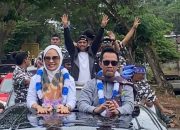 Tiba di Bandara Bua Walikota Palopo Terpilih Naili Trisal Dijemput Ribuan Pendukung