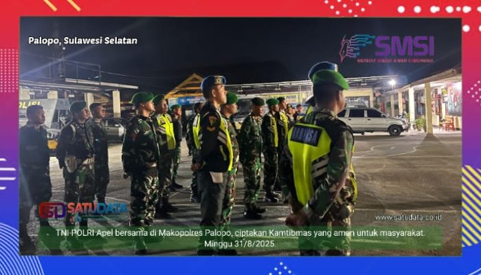 Patroli Gabungan TNI-Polri Jaga Stabilitas Keamanan di Kota Palopo