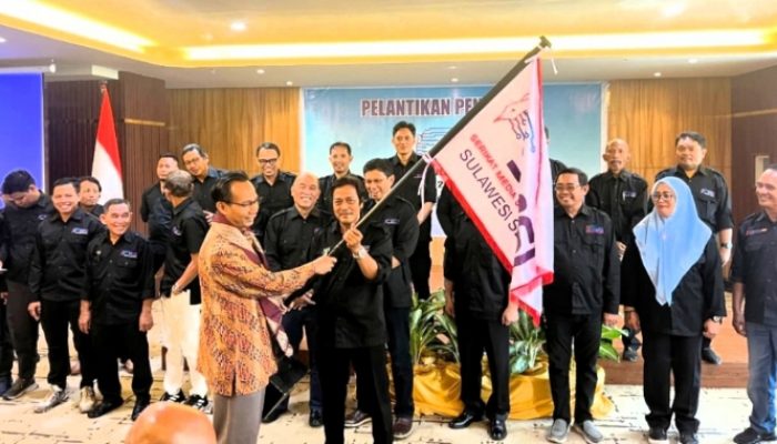 Ketua dan Pengurus SMSI Sulsel Dilantik, Anwar Sanusi Jadi Ketua
