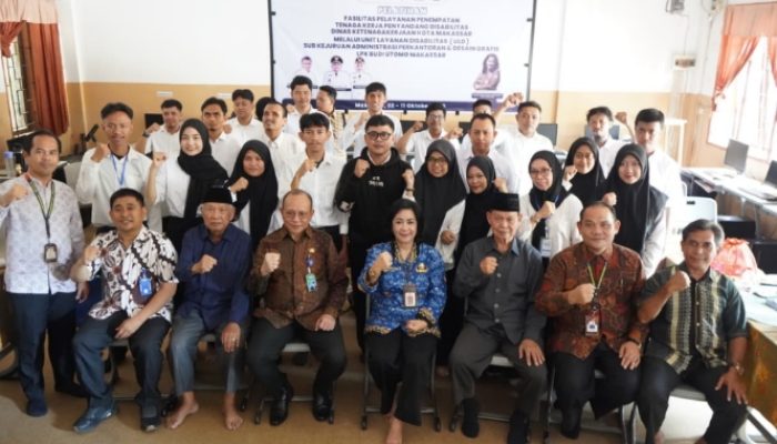 Disnaker Makassar Gandeng LPK Budi Utomo Siapkan Tenaga Kerja Disabilitas