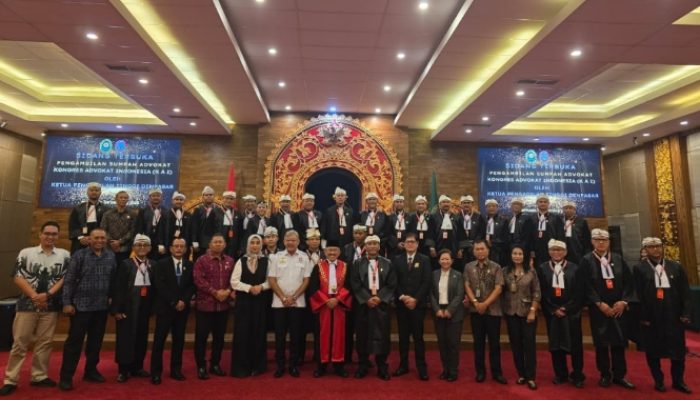Penyumpahan Advokat KAI di Bali Diikuti 6 Purnawirawan Jendral, 5 Polri dan 1 TNI