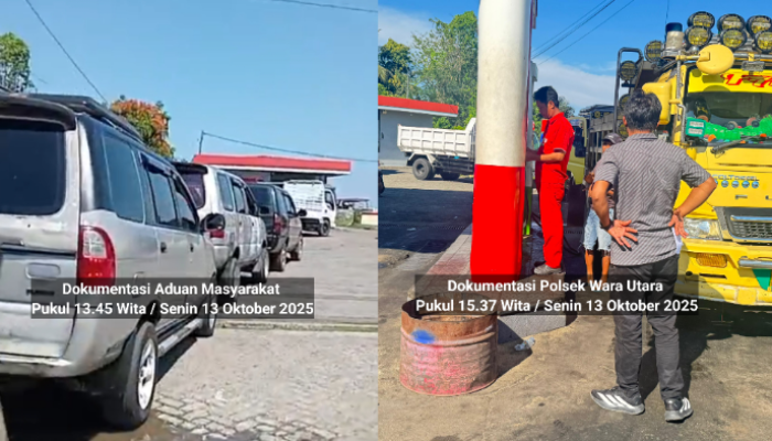 Antrian Panjang di SPBU Salobulo, Polsek Wara Utara Respon Cepat Aduan Masyarakat