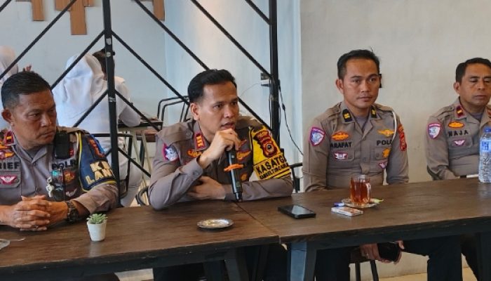 Satlantas Palopo Bahas Penertiban Knalpot Brong dan Balapan Liar Bersama Media