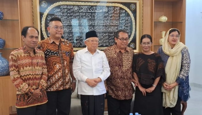 Ketum SMSI Lakukan Silaturahmi, KH Ma’ruf Amin Resmi Jadi Dewan Penasehat