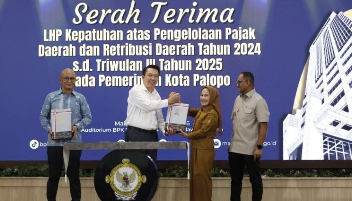 Wali Kota Palopo Bersama Ketua DPRD Terima LHP BPK Semester II 2025
