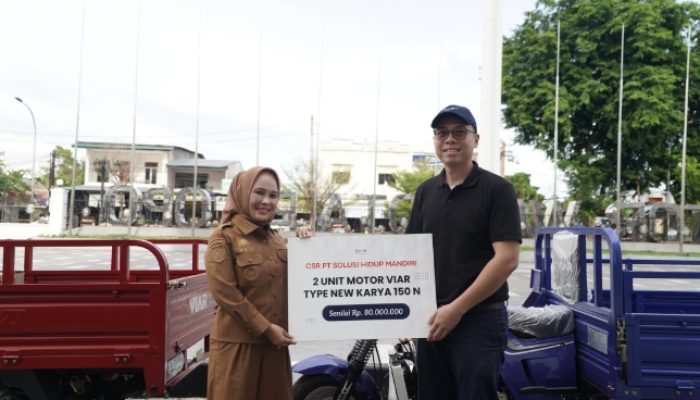 Pemkot Palopo Terima Bantuan Dua Unit Motor Sampah dari PT SHM