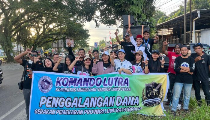 Musik Jadi Perlawanan: Komando Lutra Galang Dana Perjuangan Provinsi Luwu Raya di Masamba