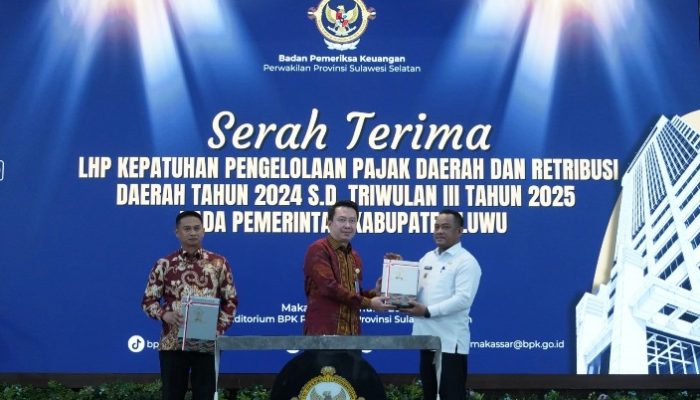 Pemkab Luwu Terima LHP Kinerja dan PDTT Semester II 2025 dari BPK RI
