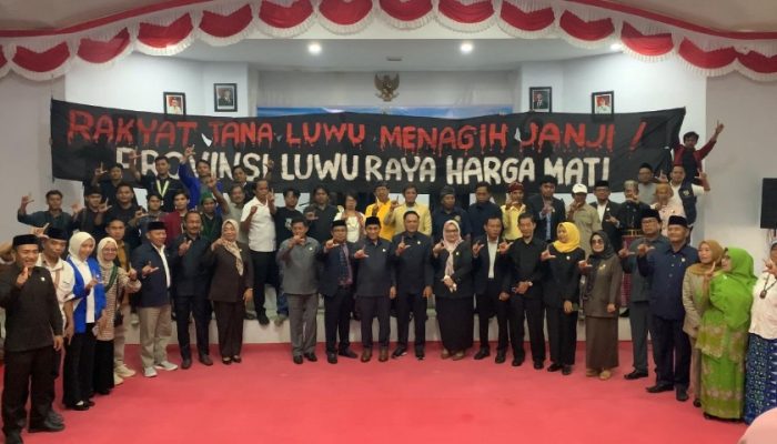 DPRD Luwu Utara Resmi Dukung Pembentukan Provinsi Luwu Raya