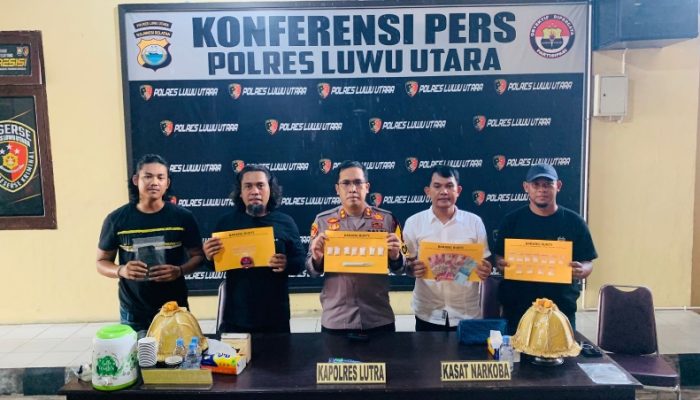 Digerebek dalam Sehari, 21 Paket Sabu Disita! Satresnarkoba Polres Lutra Ringkus Dua Terduga Pengedar