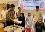 Polres Luwu Utara Buka Puasa Bersama Awak Media dan Santuni Anak Yatim