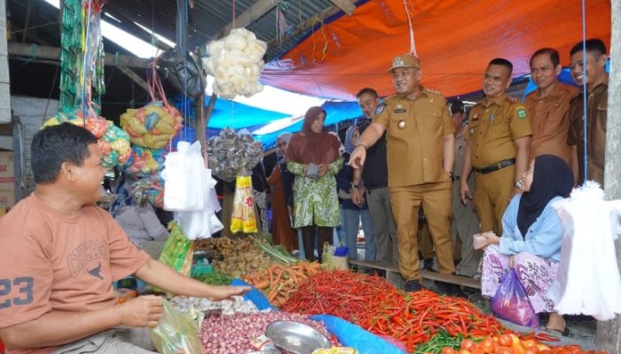 Sidak Pasar Cilallang, Bupati Luwu Pastikan Harga Sembako Stabil Jelang Idulfitri