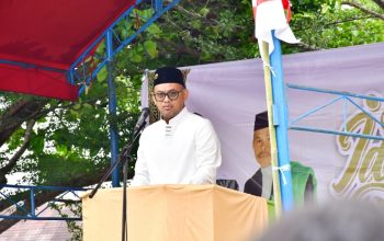 Wawali Palopo Salat Id di Lapangan Pancasila : Kolaborasi Tiga Pilar Wujudkan Kehidupan Harmonis