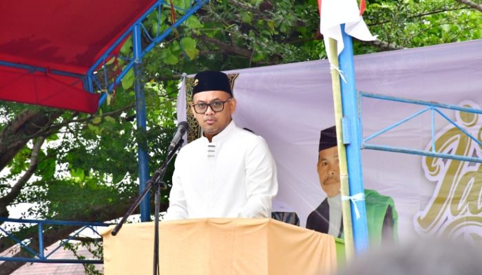 Wawali Palopo Salat Id di Lapangan Pancasila : Kolaborasi Tiga Pilar Wujudkan Kehidupan Harmonis