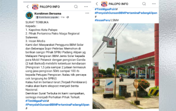 Surat Terbuka Keluhkan SPBU Padang Alipan Diduga Layani Pelansir, Piter : Haram buat saya