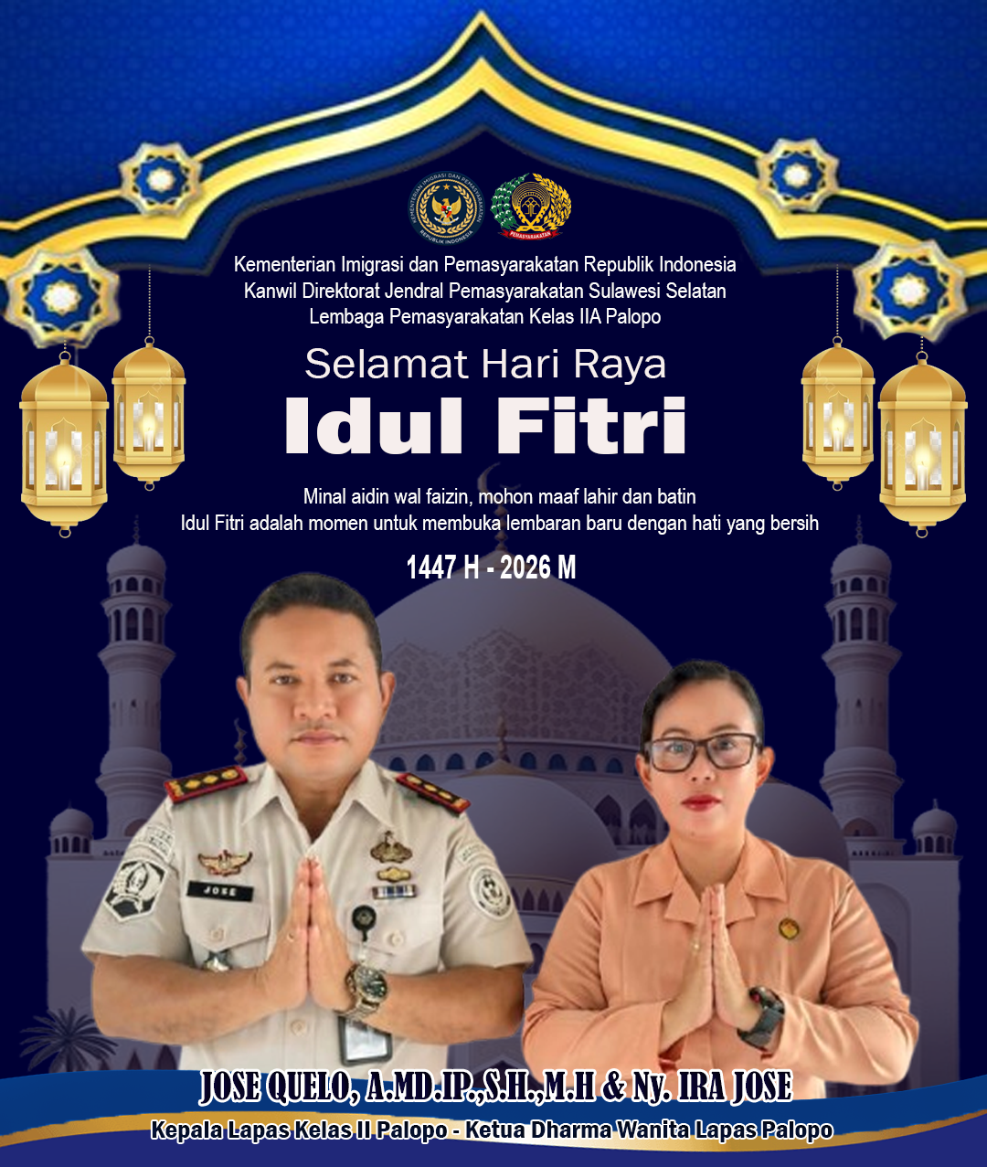UCAPAN IDUL FITRI – KALAPAS PALOPO