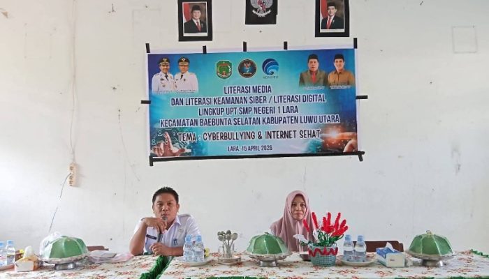Diskominfo Luwu Utara Gelar Literasi Digital, Edukasi Siswa Bahaya Dunia Siber