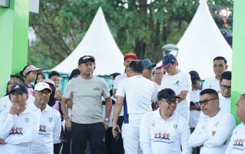 Wawali Palopo Hadiri Jalan Sehat Anti Mager di Parepare, Gubernur Sulsel Lepas Ribuan Peserta