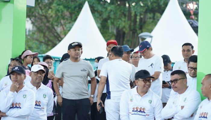 Wawali Palopo Hadiri Jalan Sehat Anti Mager di Parepare, Gubernur Sulsel Lepas Ribuan Peserta