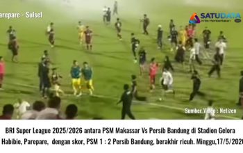 PSM Makassar vs Persib Bandung di Parepare Berakhir Ricuh, Tim Tamu Curi Poin Penuh