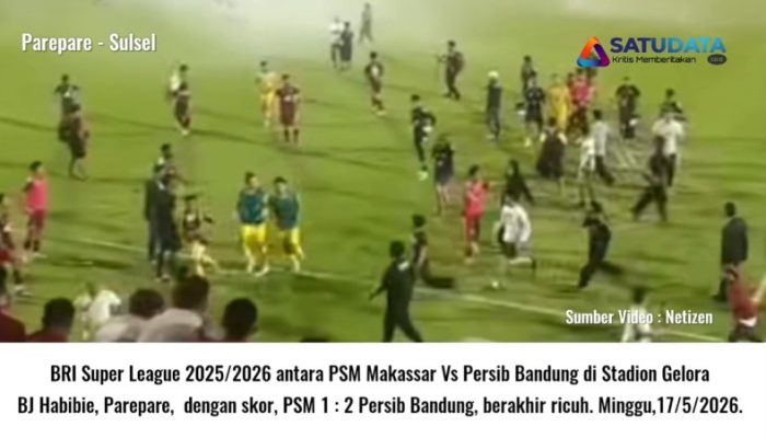 PSM Makassar vs Persib Bandung di Parepare Berakhir Ricuh, Tim Tamu Curi Poin Penuh