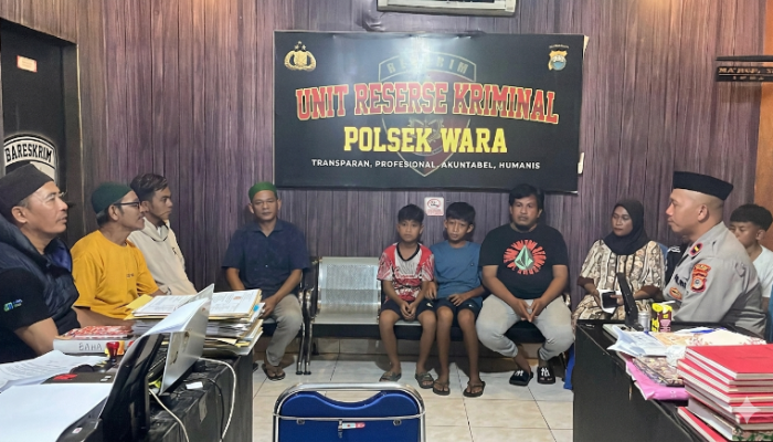 Libatkan Orang Tua dan RT, Polsek Wara Selesaikan Konflik di Ponjalae Secara Kekeluargaan
