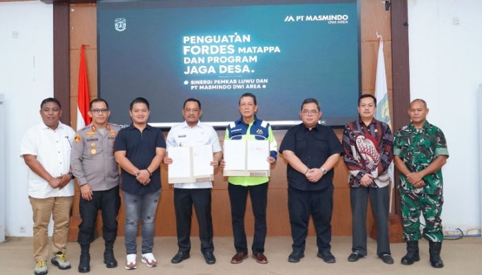 Forum Desa MATAPPA Diperkuat, Pemkab Luwu dan PT Masmindo Teken MoU Kesejahteraan Desa