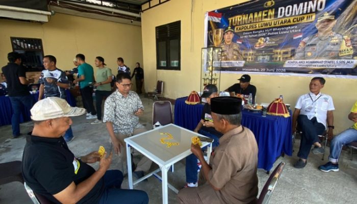 192 Pasang Peserta Ramaikan Turnamen Domino Kapolres Luwu Utara Cup III