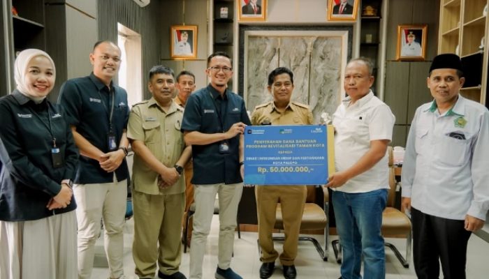 Taspen Palopo Salurkan Dana CSR Rp50 Juta kepada DLHP, Tiga Taman Kota Jadi Sasaran Revitalisasi