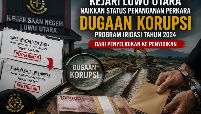 Naik ke Tahap Penyidikan, Kejari Luwu Utara Dalami Dugaan Korupsi Program Irigasi Tahun 2024