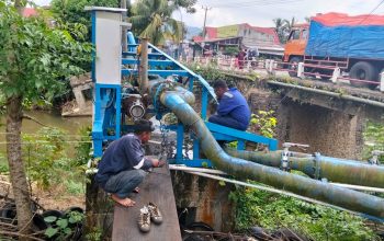 Perumda Tirta Mangkaluku Optimalkan Layanan, Pompa Pressure Baru Dipasang di Jalan KHA Razak