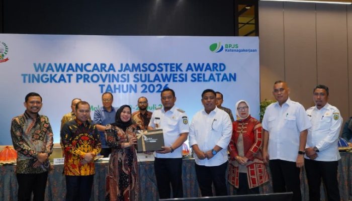 Bupati Luwu Paparkan Strategi Universal Coverage BPJS Ketenagakerjaan di Jamsostek Award Sulsel 2026