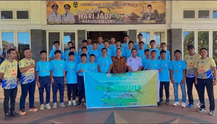Sekda Luwu Lepas Tim Sepak Bola U-15 ke Kejuaraan Tingkat Provinsi Sulsel