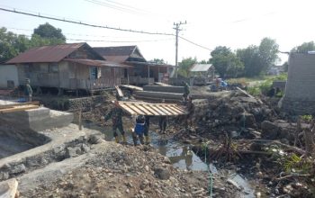 Kodim 1403 Palopo Wujudkan Harapan Warga, Jembatan Beton Desa Barowa Segera Rampung