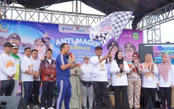 Meriahkan Hari Jadi ke-67 Kabupaten Luwu, Gubernur Sulsel Lepas Jalan Sehat Anti Mager