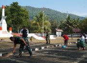 Jelang HUT ke-81 RI, Kodim 1403 Palopo Libatkan Pelajar Gelar Karya Bakti di TMP