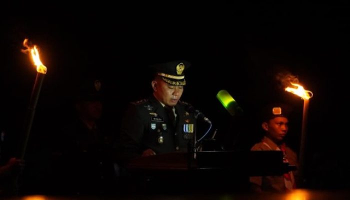 Jelang HUT RI ke-81, Dandim 1403 Palopo Pimpin Renungan Suci di TMP Palopo