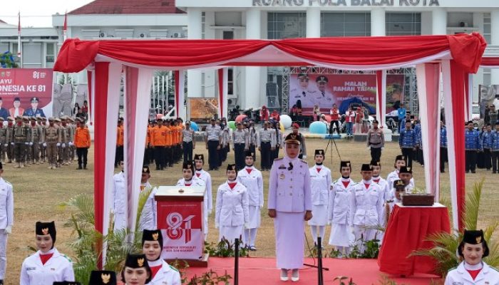 Momentum HUT RI ke-81, Wali Kota Palopo Pimpin Upacara di Lapangan Pancasila