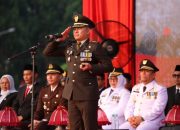 Dandim 1403 Palopo Pimpin Upacara Penurunan Bendera HUT RI ke-81 di Luwu Timur