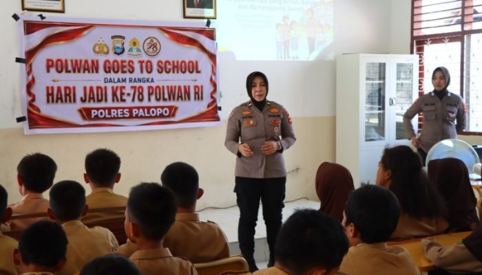 Jelang HUT Polwan ke-78, Polwan Polres Palopo Edukasi Pelajar soal Narkoba dan Pelecehan