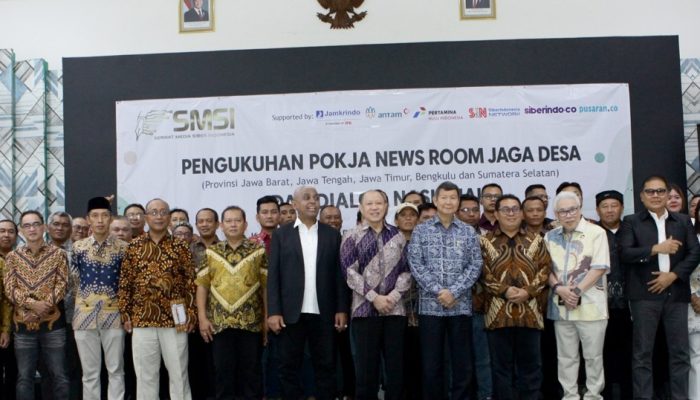 Adik Presiden Prabowo  Hasyim Djojohadikusumo Hadiri Pengukuhan Pokja Newsroom Jaga Desa