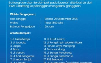 Pipa Transmisi Air Baku Bocor di KM 14 Battang, Distribusi Air IPAM 3 Palopo Terganggu