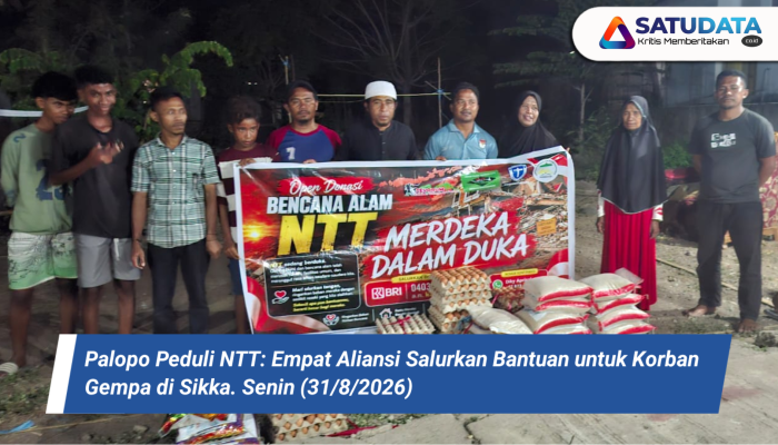 Palopo Peduli NTT: Empat Aliansi Salurkan Bantuan untuk Korban Gempa di Sikka