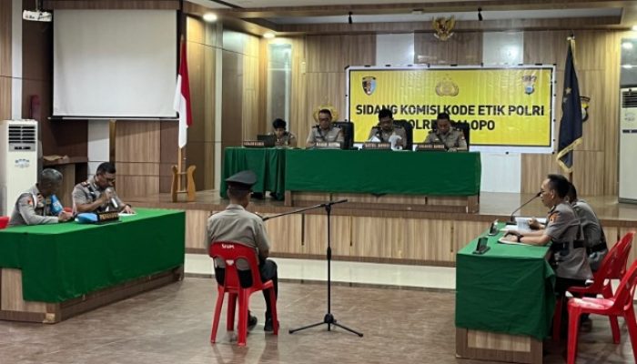 Dugaan Hubungan Terlarang, Oknum Polisi di Palopo Jalani Sidang KKEP, Terancam PTDH