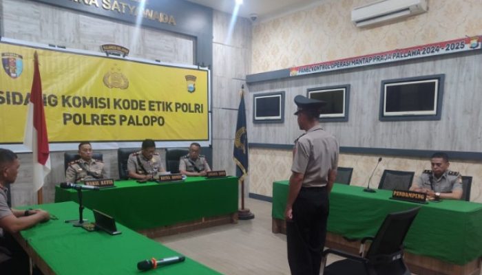 Breakingnews : Oknum Anggota Polres Palopo Aipda GN Dijatuhi PTDH dalam Sidang Kode Etik