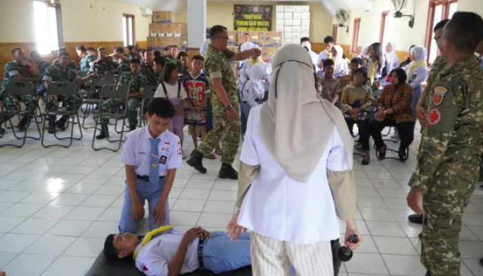Kodim 1403/Palopo Latih Prajurit dan Masyarakat Kuasai Bantuan Hidup Dasar