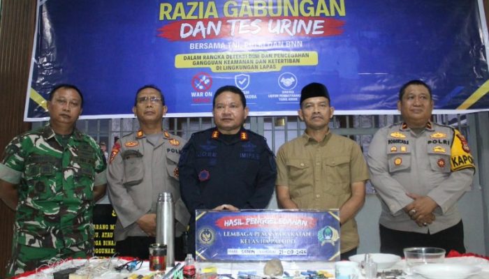 Perketat Pengawasan, Lapas Palopo Gelar Razia Gabungan dan Tes Urine 35 Warga Binaan