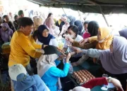 Ratusan Emak-Emak Serbu Pasar Murah Kodim 1403/Palopo, Harga Sembako Lebih Murah
