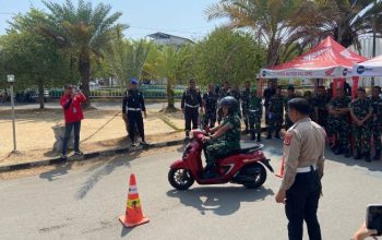 Satlantas Polres Palopo Beri Edukasi Safety Riding dan Safety Driving kepada Personel TNI