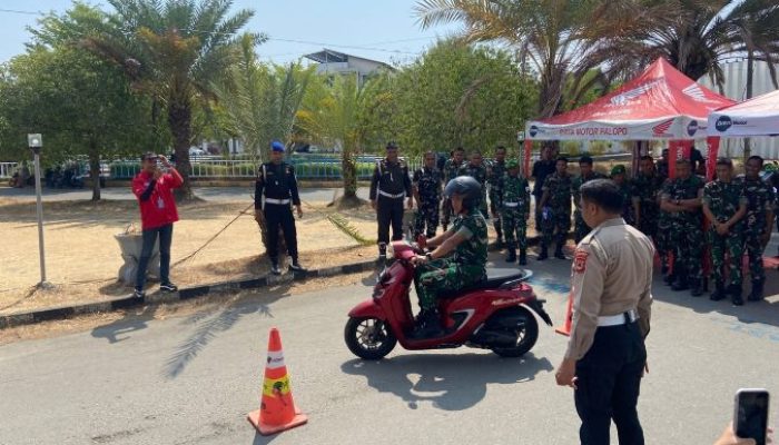 Satlantas Polres Palopo Beri Edukasi Safety Riding dan Safety Driving kepada Personel TNI
